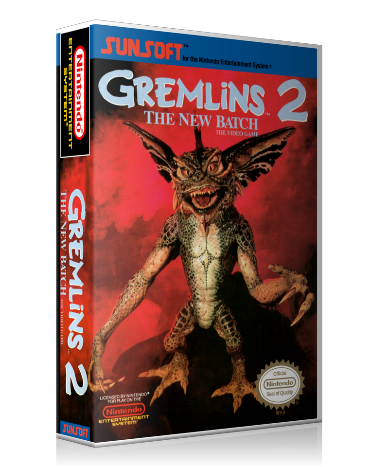 NES Gremlins 2 Retail Game Cover To Fit A UGC Style Replacement Game Case β Nintendo NES Case product image 1