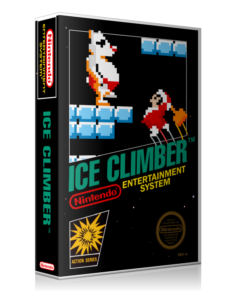 NES Ice Climber Retail Game Cover To Fit A UGC Style Replacement Game Case β Nintendo NES Case product image 1