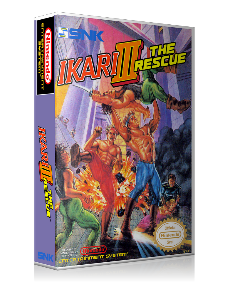 NES Ikari Warriors 3 Retail Game Cover To Fit A UGC Style Replacement Game Case β Nintendo NES Case product image 1