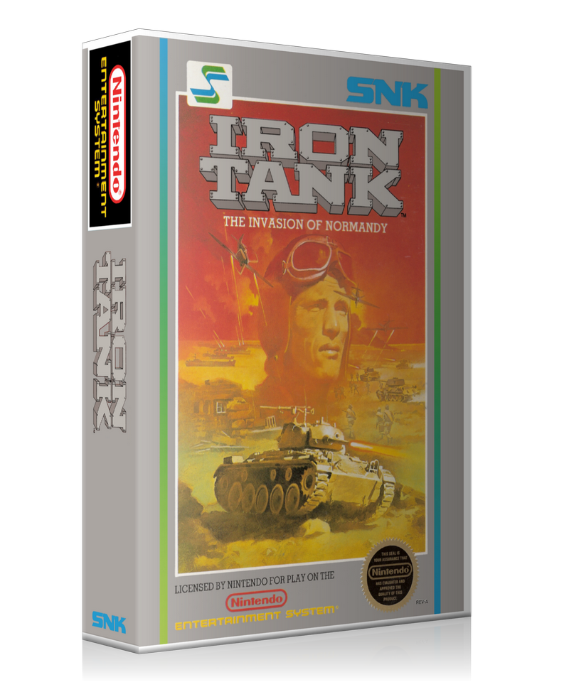 NES Iron Tank Retail Game Cover To Fit A UGC Style Replacement Game Case