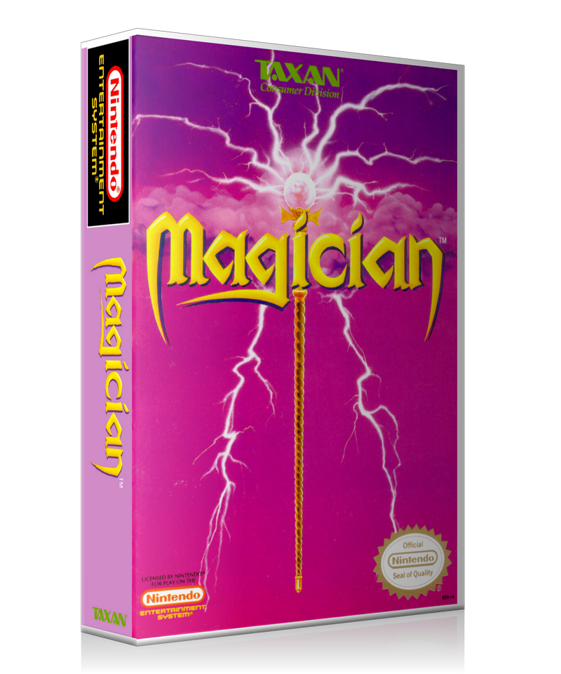 NES Magician Retail Game Cover To Fit A UGC Style Replacement Game Case