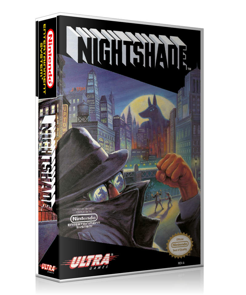 NES Nightshade Retail Game Cover To Fit A UGC Style Replacement Game C