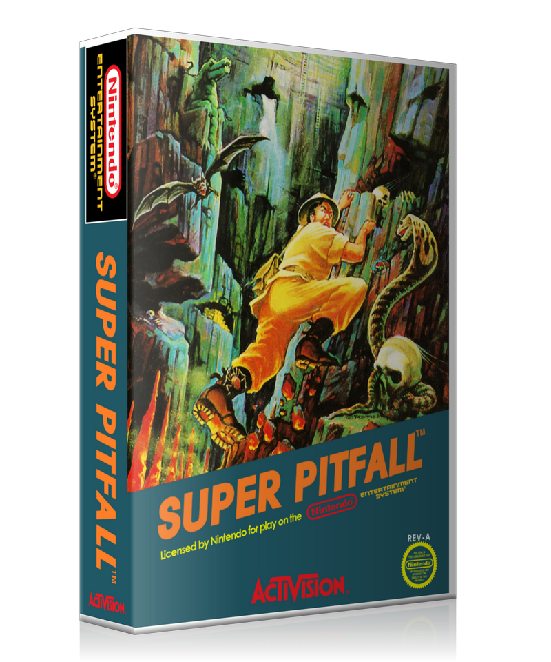 NES Super Pitfall Retail Game Cover To Fit A UGC Style Replacement Game Case – Nintendo NES Case product image 1