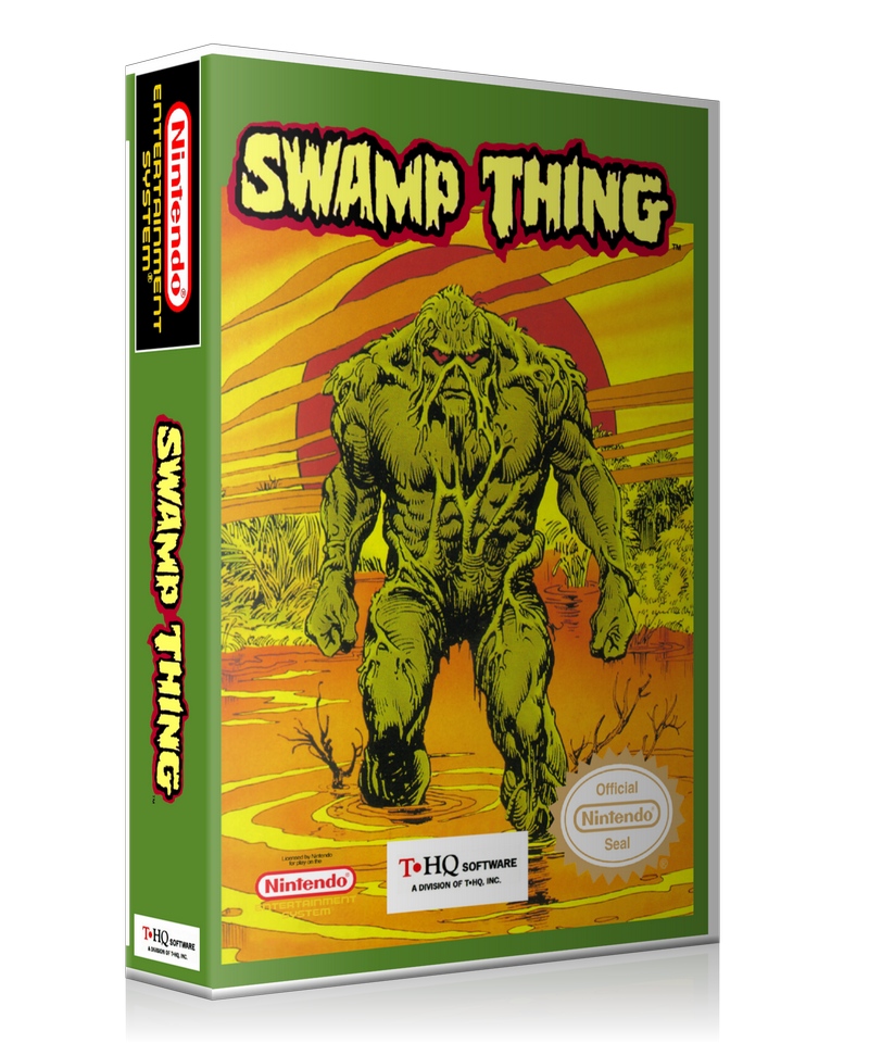 NES Swamp Thing Retail Game Cover To Fit A UGC Style Replacement Game Case – Nintendo NES Case product image 1