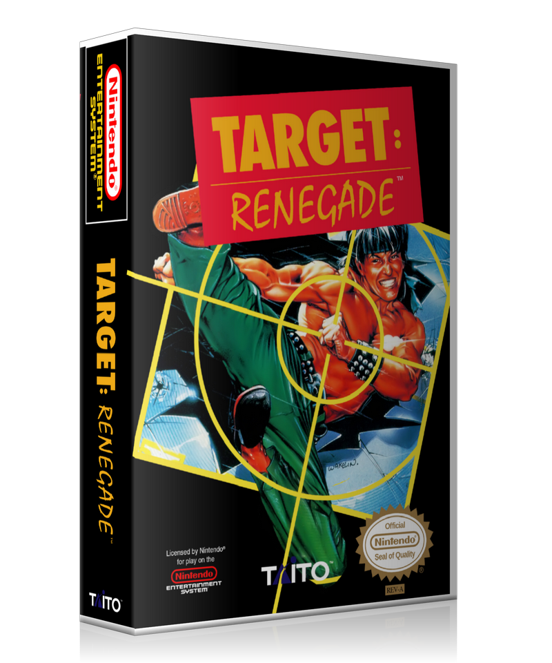 NES Target: Renegade Retail Game Cover To Fit A UGC Style Replacement Game Case – Nintendo NES Case product image 1