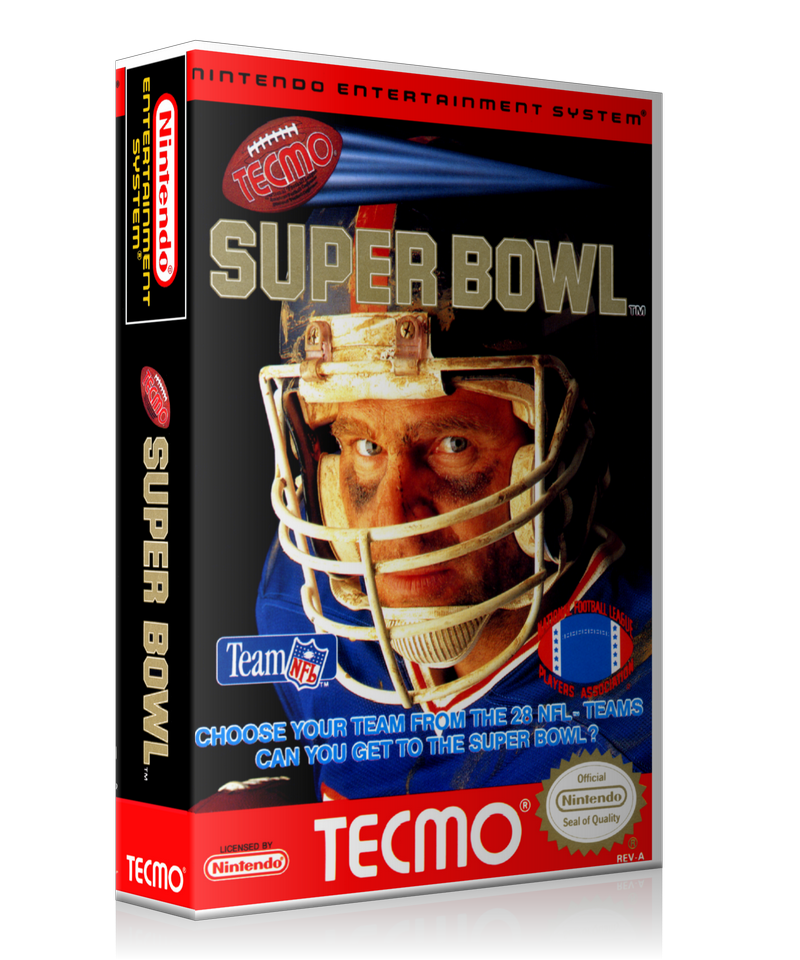 NES Tecmo Super Bowl Retail Game Cover To Fit A UGC Style Replacement Game Case – Nintendo NES Case product image 1