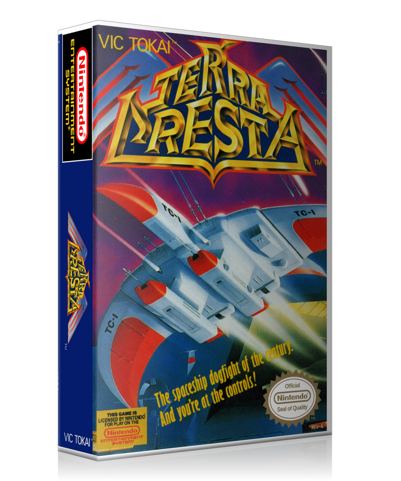 NES Terra Cresta Retail Game Cover To Fit A UGC Style Replacement Game Case – Nintendo NES Case product image 1