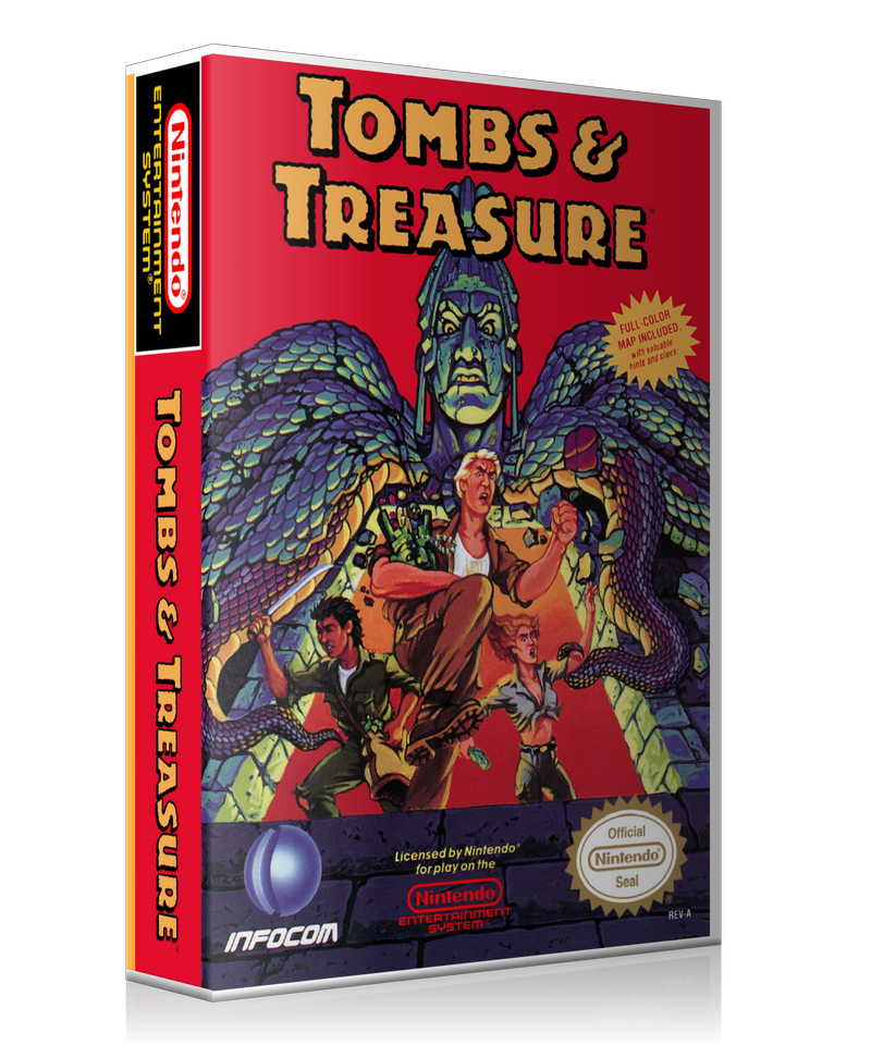 NES Tombs And Treasure Retail Game Cover To Fit A UGC Style Replacement Game Case – Nintendo NES Case product image 1