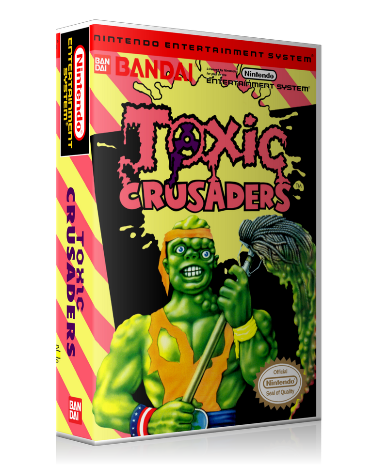 NES Toxic Crusaders Retail Game Cover To Fit A UGC Style Replacement Game Case – Nintendo NES Case product image 1