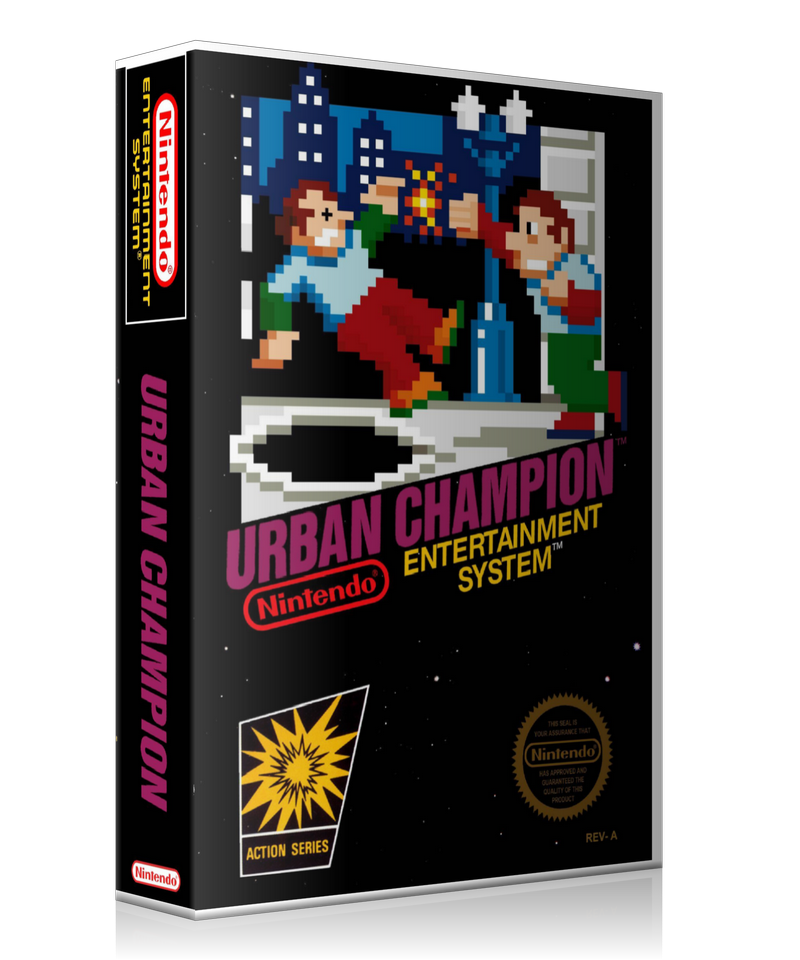 NES Urban Champion Retail Game Cover To Fit A UGC Style Replacement Game Case β Nintendo NES Case product image 1