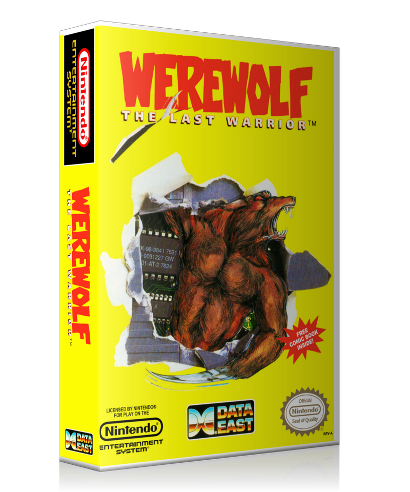 NES Werewolf Comic Retail Game Cover To Fit A UGC Style Replacement Game Case β Nintendo NES Case product image 1