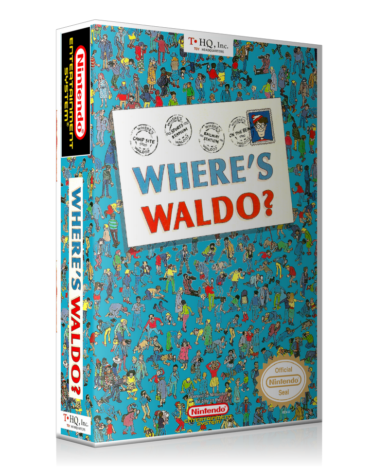 NES Where's Waldo? Retail Game Cover To Fit A UGC Style Replacement Game Case – Nintendo NES Case product image 1