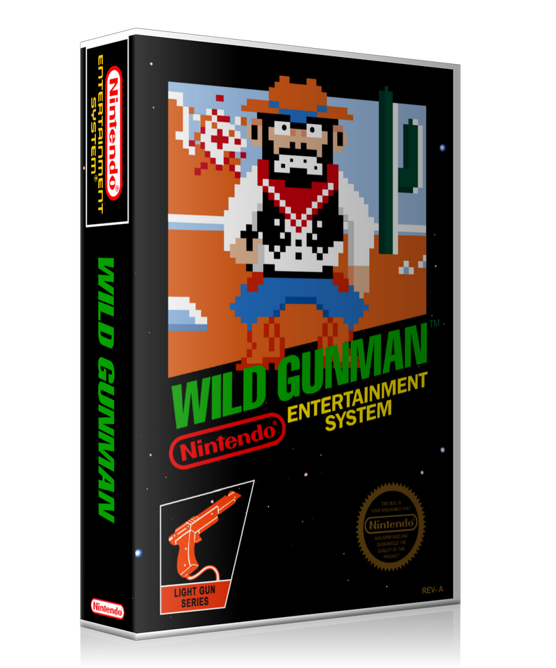NES Wild Gunman Retail Game Cover To Fit A UGC Style Replacement Game Case – Nintendo NES Case product image 1
