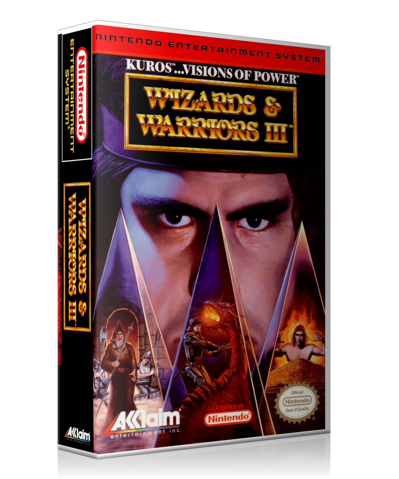 NES Wizards And Warriors 3 Retail Game Cover To Fit A UGC Style Replacement Game Case β Nintendo NES Case product image 1