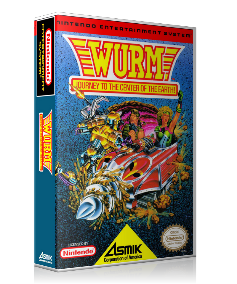 NES Wurm Retail Game Cover To Fit A UGC Style Replacement Game Case – Nintendo NES Case product image 1
