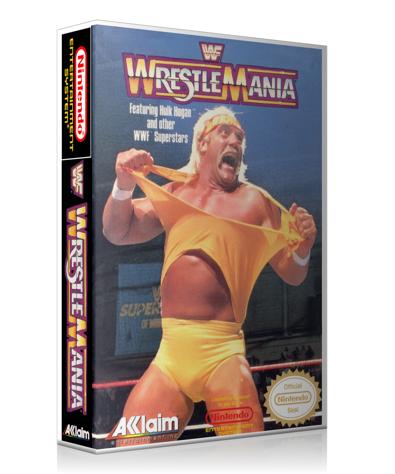 NES WWF Wrestle Mania Retail Game Cover To Fit A UGC Style Replacement Game Case – Nintendo NES Case product image 1