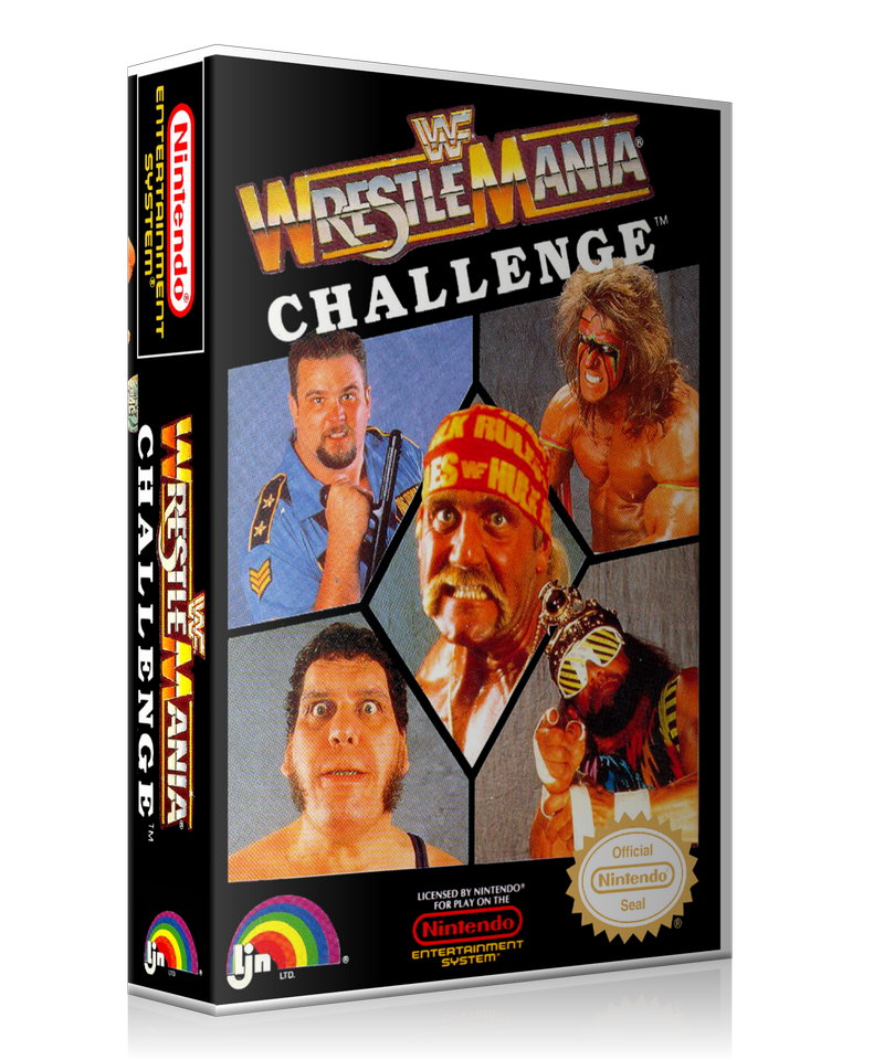 NES WWF Wrestle Mania Challenge Retail Game Cover To Fit A UGC Style Replacement Game Case – Nintendo NES Case product image