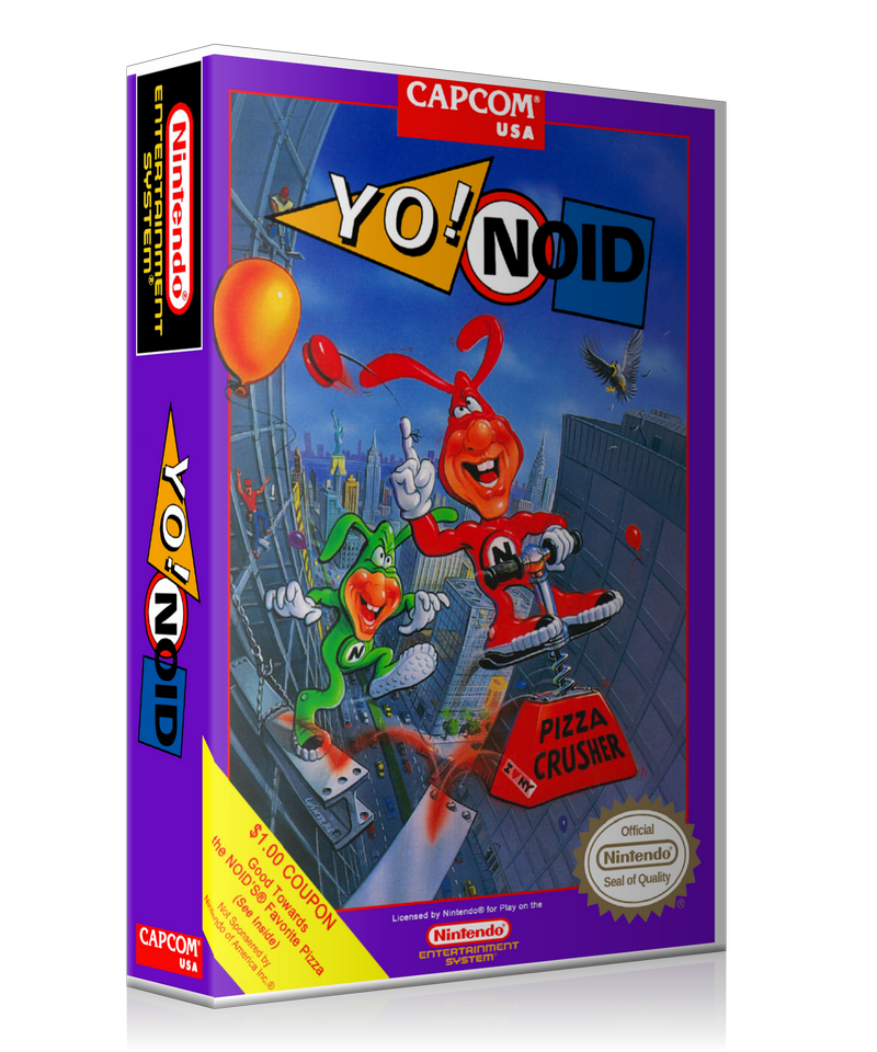 NES YO! Noid Retail Game Cover To Fit A UGC Style Replacement Game Case β Nintendo NES Case product image 1