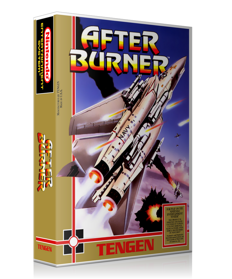 NES After Burner Retail Game Cover To Fit A UGC Style Replacement Game Case β Nintendo NES Case product image 1