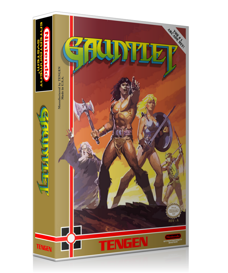 NES Gauntlet Retail Game Cover To Fit A UGC Style Replacement Game Case β Nintendo NES Case product image 1