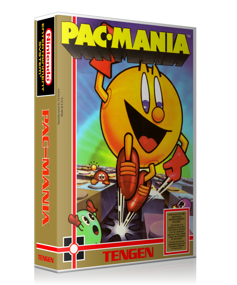 NES Pac Mania Retail Game Cover To Fit A UGC Style Replacement Game Case – Nintendo NES Case product image 1