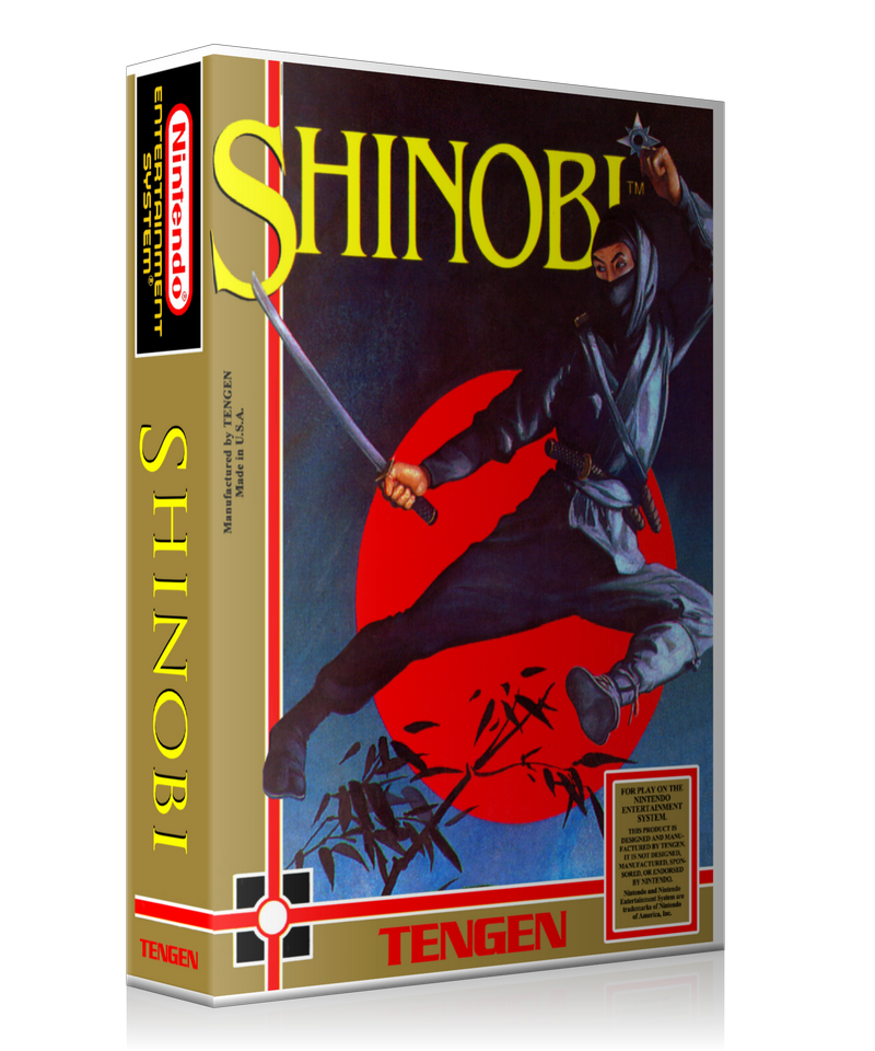 NES Shinobi Retail Game Cover To Fit A UGC Style Replacement Game Case – Nintendo NES Case product image 1