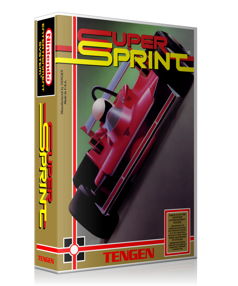 NES Super Sprint Retail Game Cover To Fit A UGC Style Replacement Game Case β personalised print product image 1