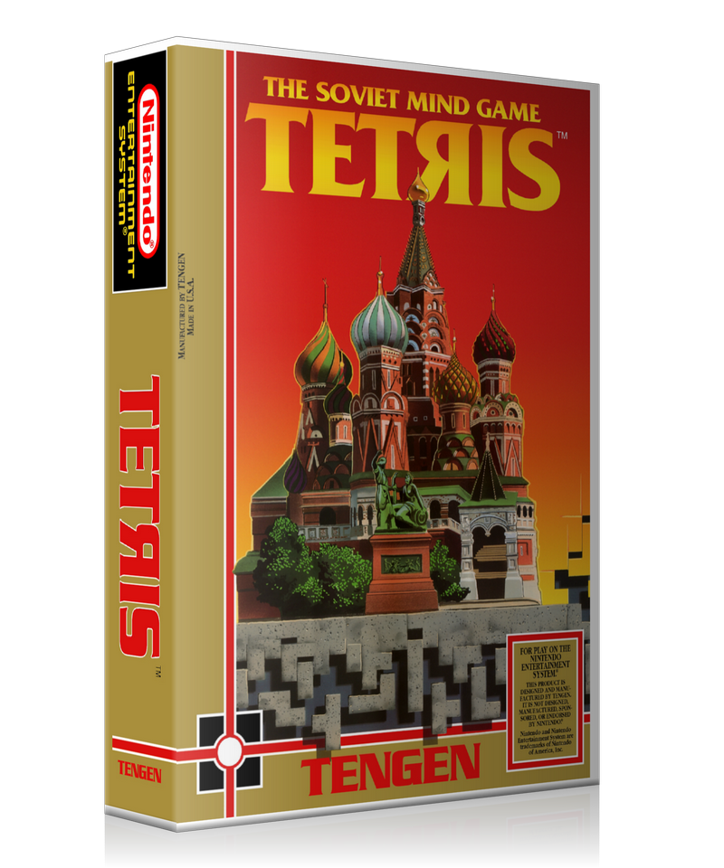 NES Tetris Retail Game Cover To Fit A UGC Style Replacement Game Case β Nintendo NES Case product image 1