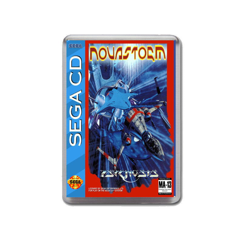 Novastorm Sega Mega CD Game Inspired Retro Gaming Magnet