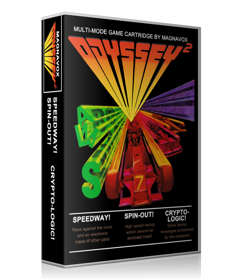 Speed Way Spin Out Crypto Logic Oddesey REPLACEMENT Game Case Or Cover