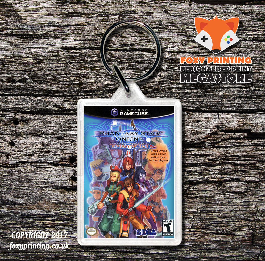 Phantasy Star Online I And Ii Plus Gamecube Game Inspired Retro Gaming Keyring
