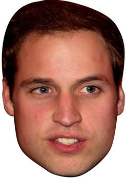 Prince William NEW Face Mask Royal Family Celebrity Party Face Mask