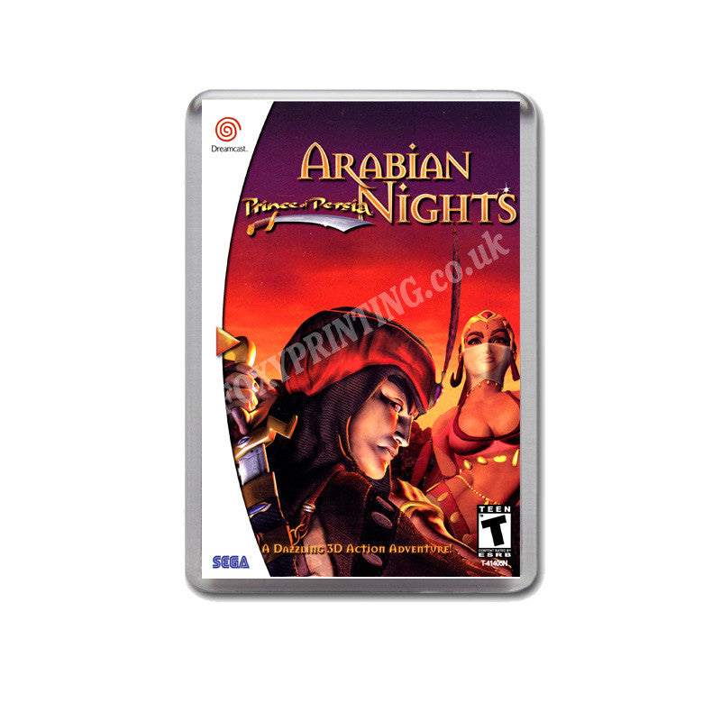 Prince Of Persia Sega Dreamcast Style Inspired Retro Game Magnet