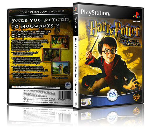Harry Potter Chamber Of Secrets Game Cover To Fit A PS1 PLAYSTATION Style Replacement Game Case