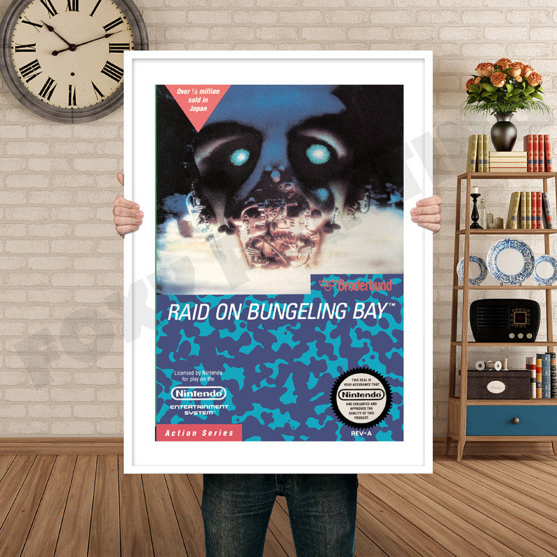 Raidonbunglingbay Retro GAME INSPIRED THEME Nintendo NES Gaming A4 A3 A2 Or A1 Poster Art 468