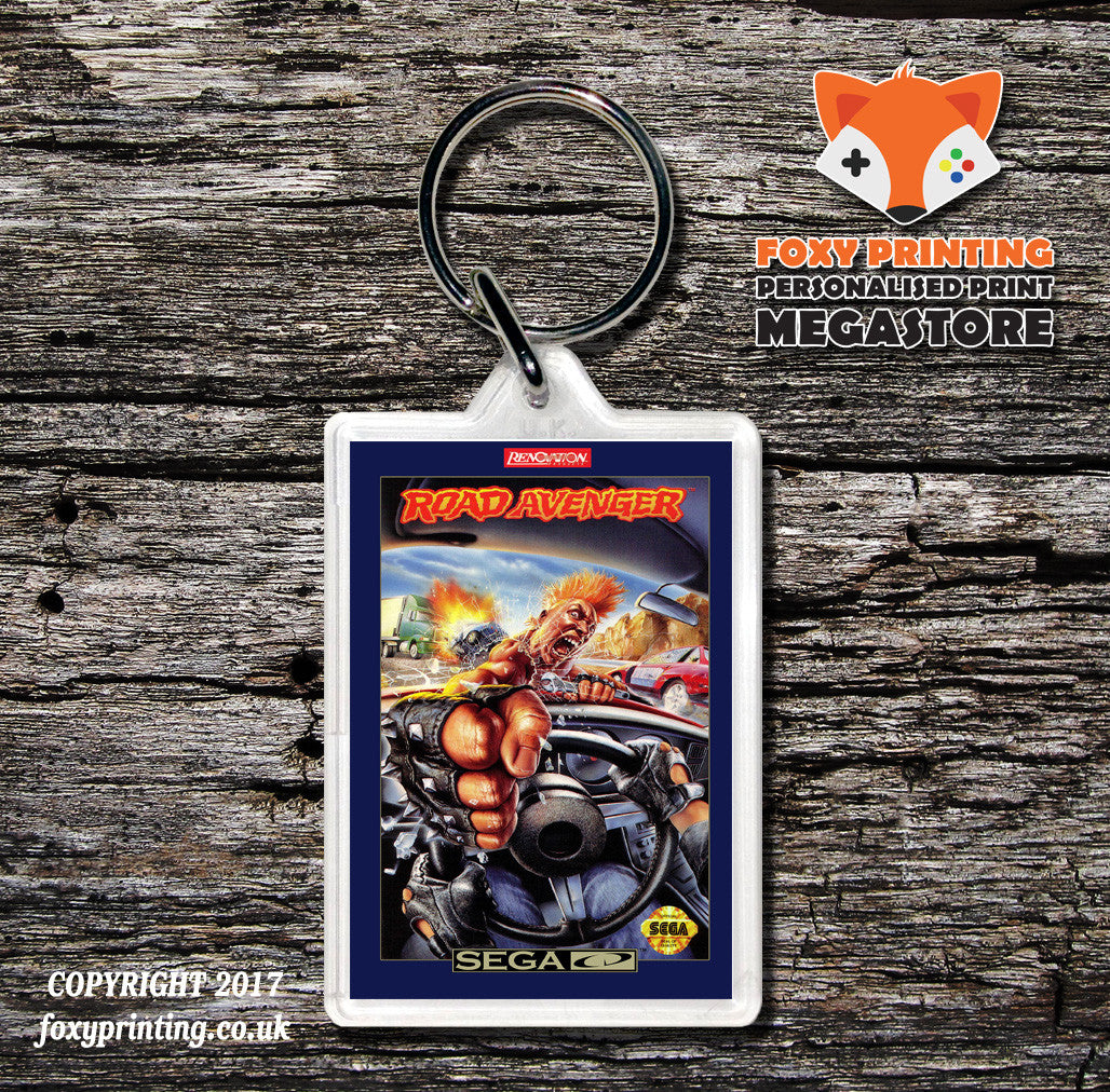 Road Avenger 5 Game Inspired Retro Gaming Keyring