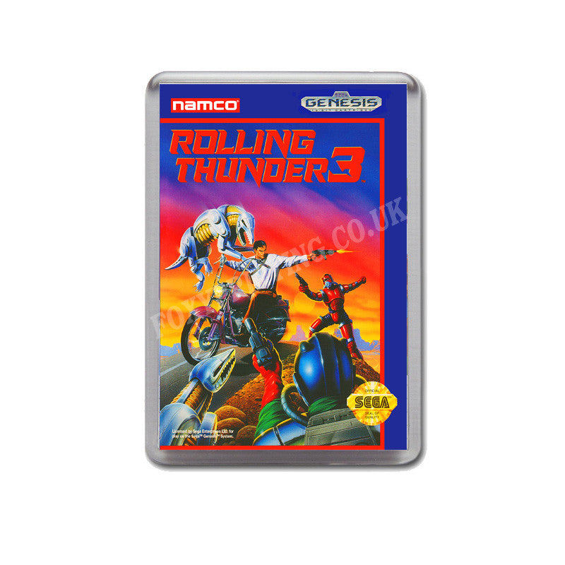 Rolling Thunder 3 Game Style Inspired Sega Megadrive Retro Video Gaming Magnet