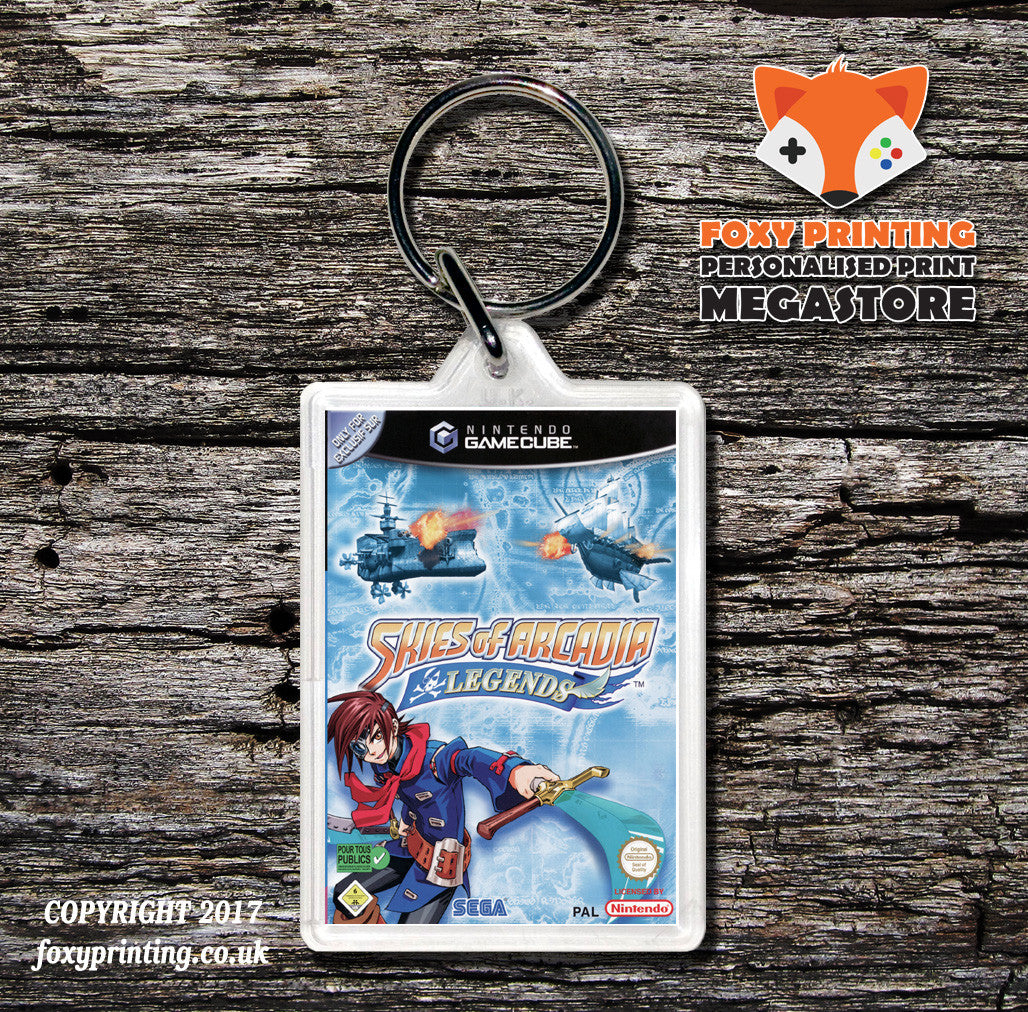 Skies Of Arcadia Legends De Gamecube Game Inspired Retro Gaming Keyring