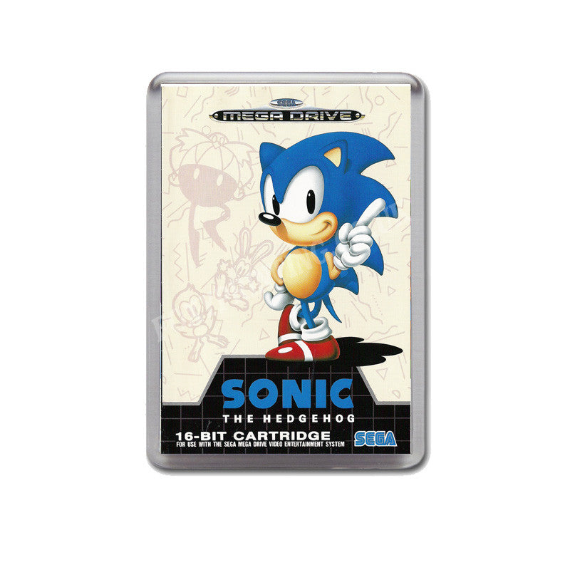 Sonic The Hedgehog Pal Game Style Inspired Sega Megadrive Retro Video Gaming Magnet