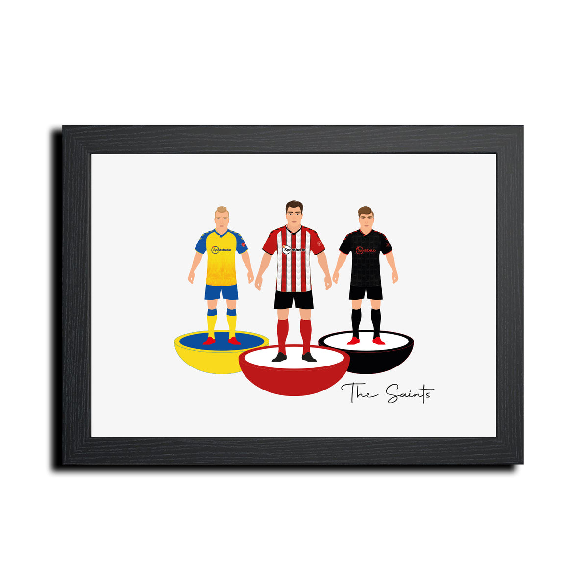 Southampton Football Club gift - Tiny Men Big Balls Poster