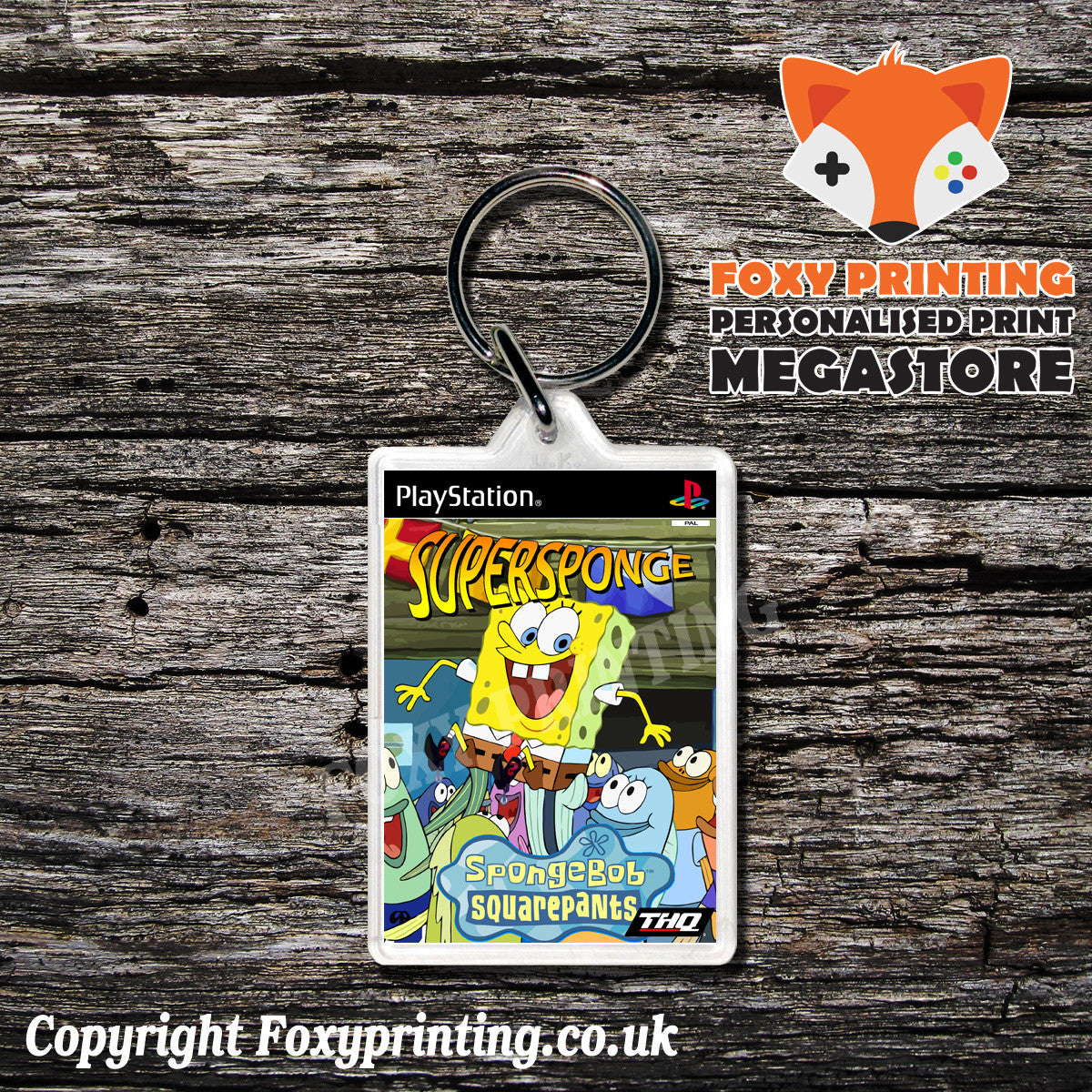 Sponge Bob Square Pants Super Sponge 2_Eu - PS1 Playstation 1 Game Inspired Retro Gaming Magnet