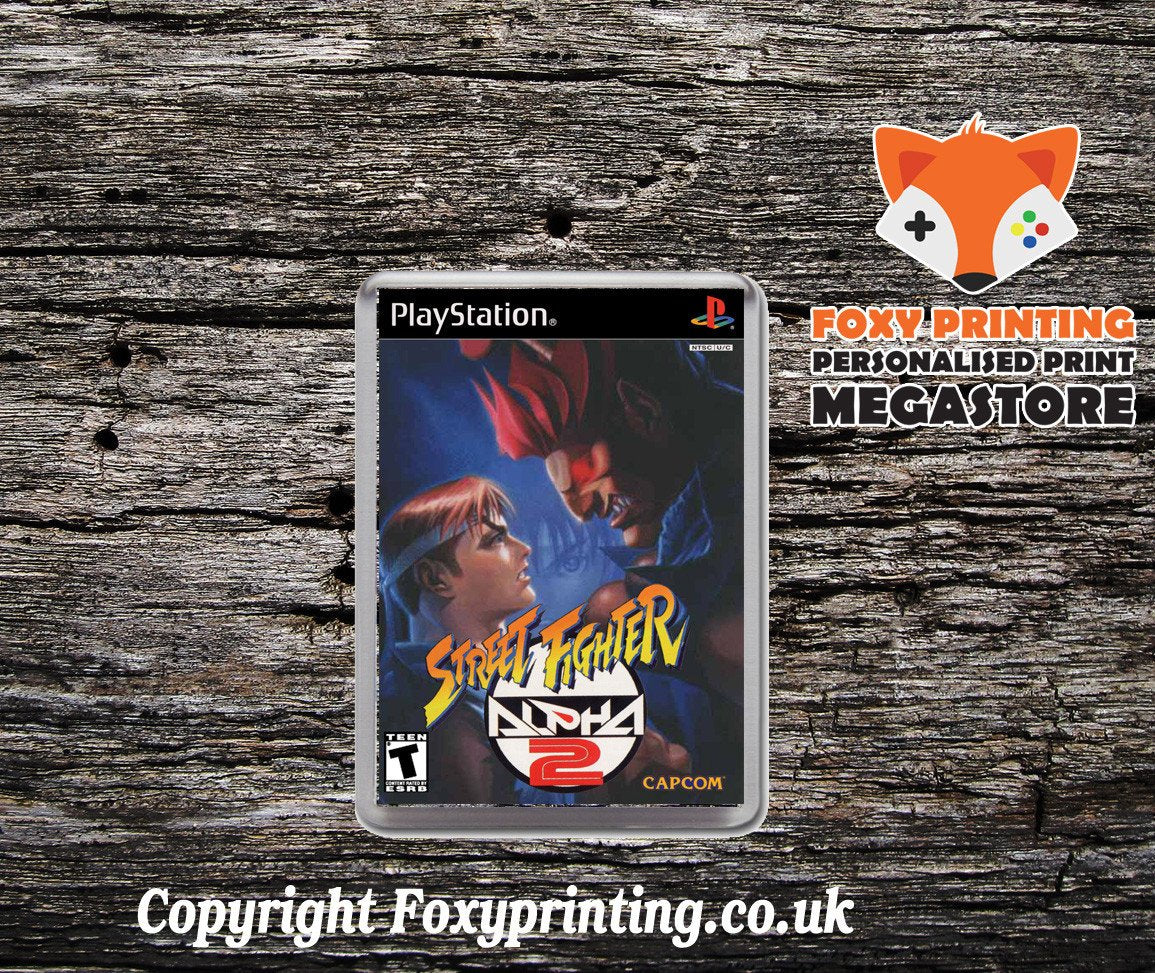 Street Fighter Alpha 2 - PS1 Playstation 1 Game Inspired Retro Gaming Magnet
