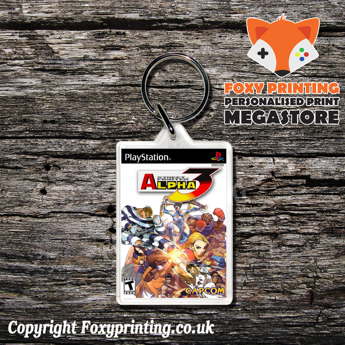 Street Fighter Alpha 3 3 - PS1 Playstation 1 Game Inspired Retro Gaming Magnet