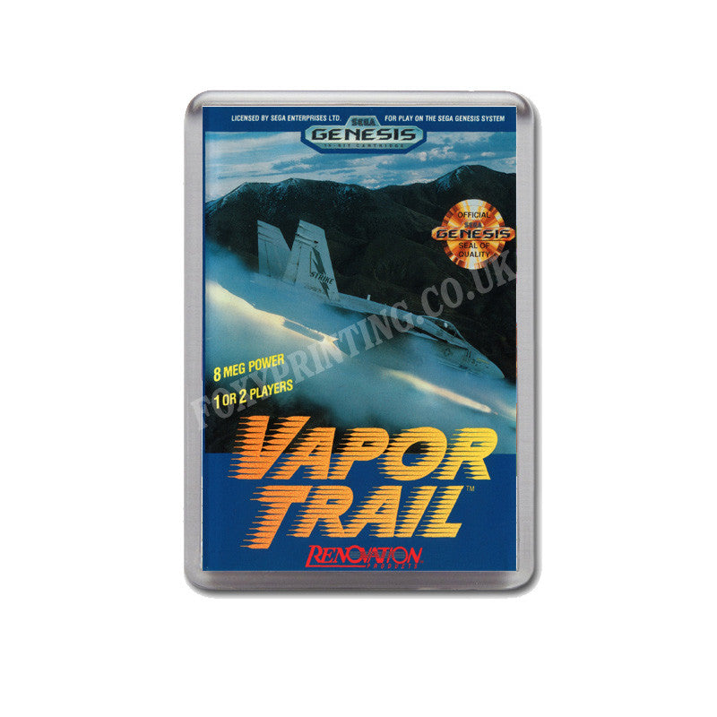 Vapor Trail Game Style Inspired Sega Megadrive Retro Video Gaming Magnet