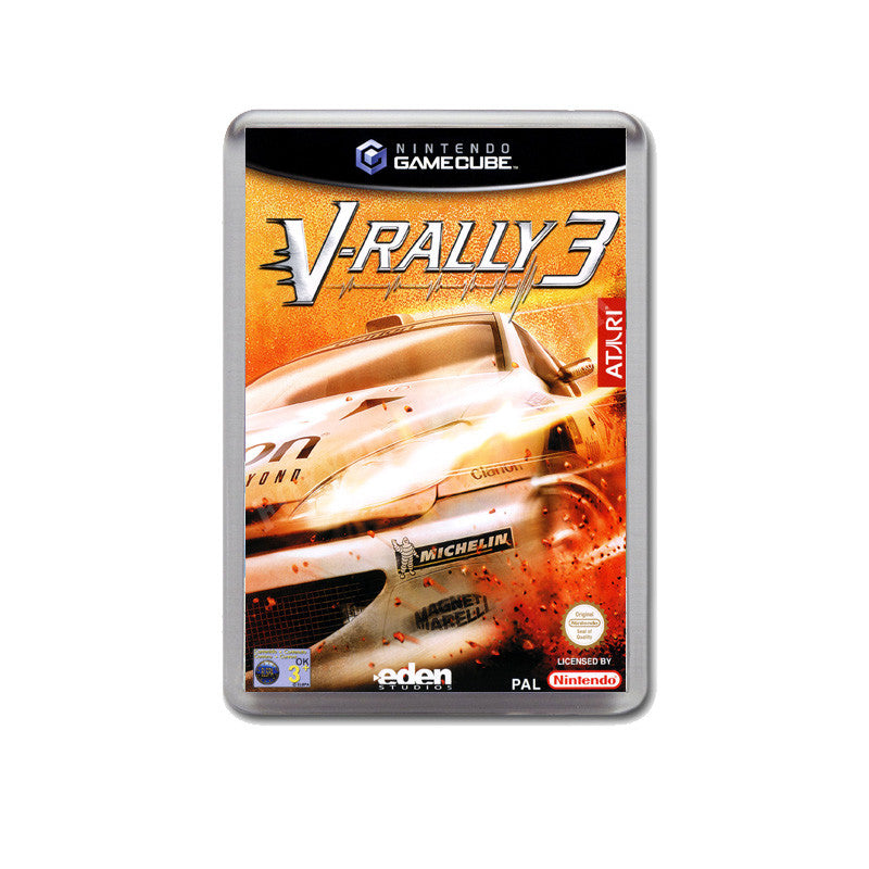 V Rally 3 Eu Style Inspired Game Gamecube Retro Video Gaming Magnet