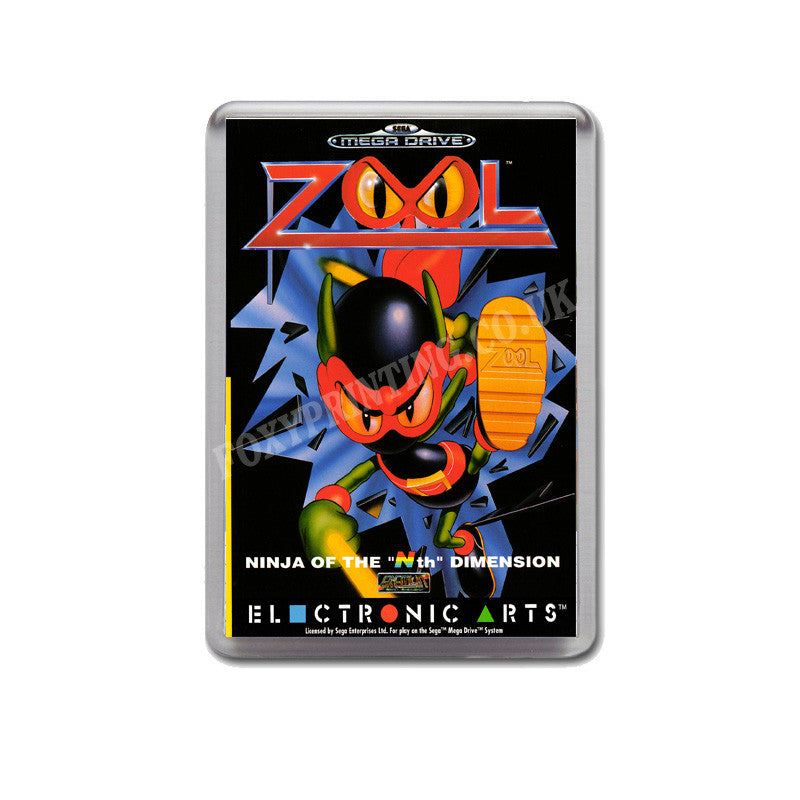 Zool Eu Game Style Inspired Sega Megadrive Retro Video Gaming Magnet