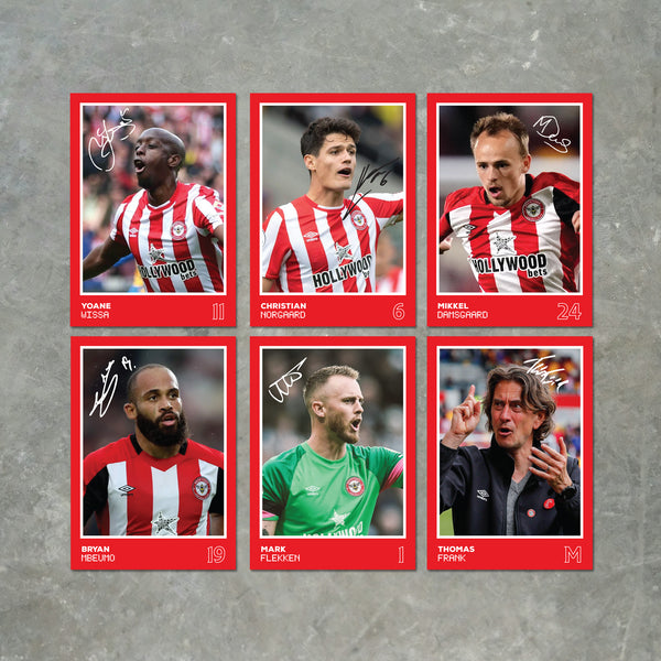 Brentford Players Printed Signature A6 Poster Pack 2