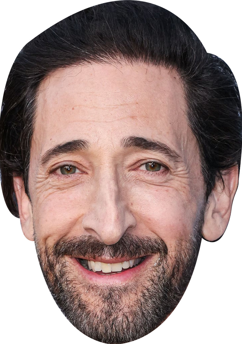 Adrien Brody 2025 Celebrity Face Mask Fancy Dress Cardboard Costume Mask