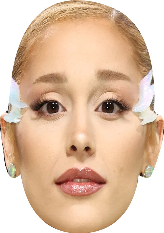 Ariana Grande Golden Globes 2025 Celebrity Face Masks - Hollywood-Themed Fancy Dress Party Accessories