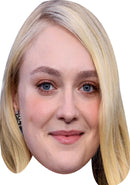 Dakota Fanning Golden Globes 2025 Celebrity Face Masks - Hollywood-Themed Fancy Dress Party Accessories